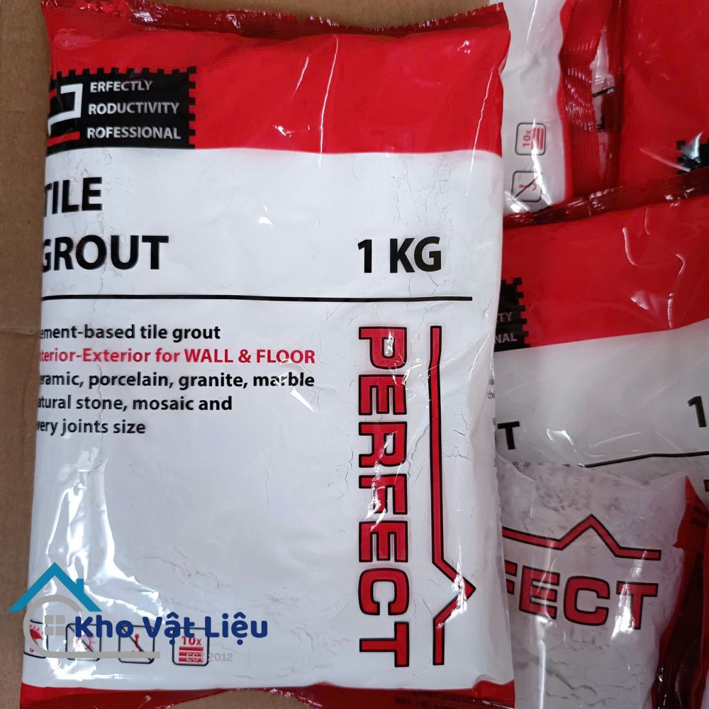 Keo chà ron Perfect, keo chít mạch cao cấp túi 1kg 2 keo chà ron perfect