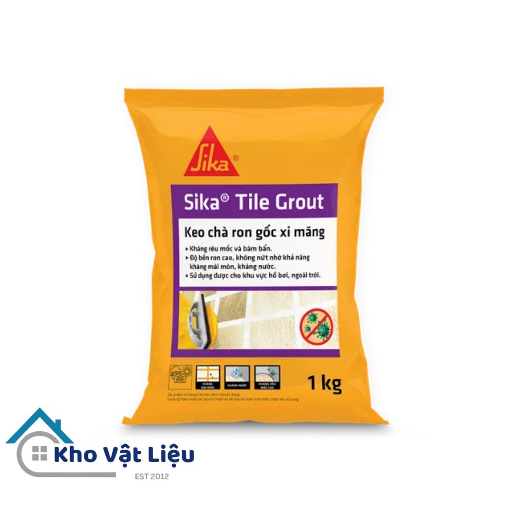 Keo chà ron Sika cao cấp Tile Grout túi 1kg 1 keo chà ron sika cao cấp tile grout