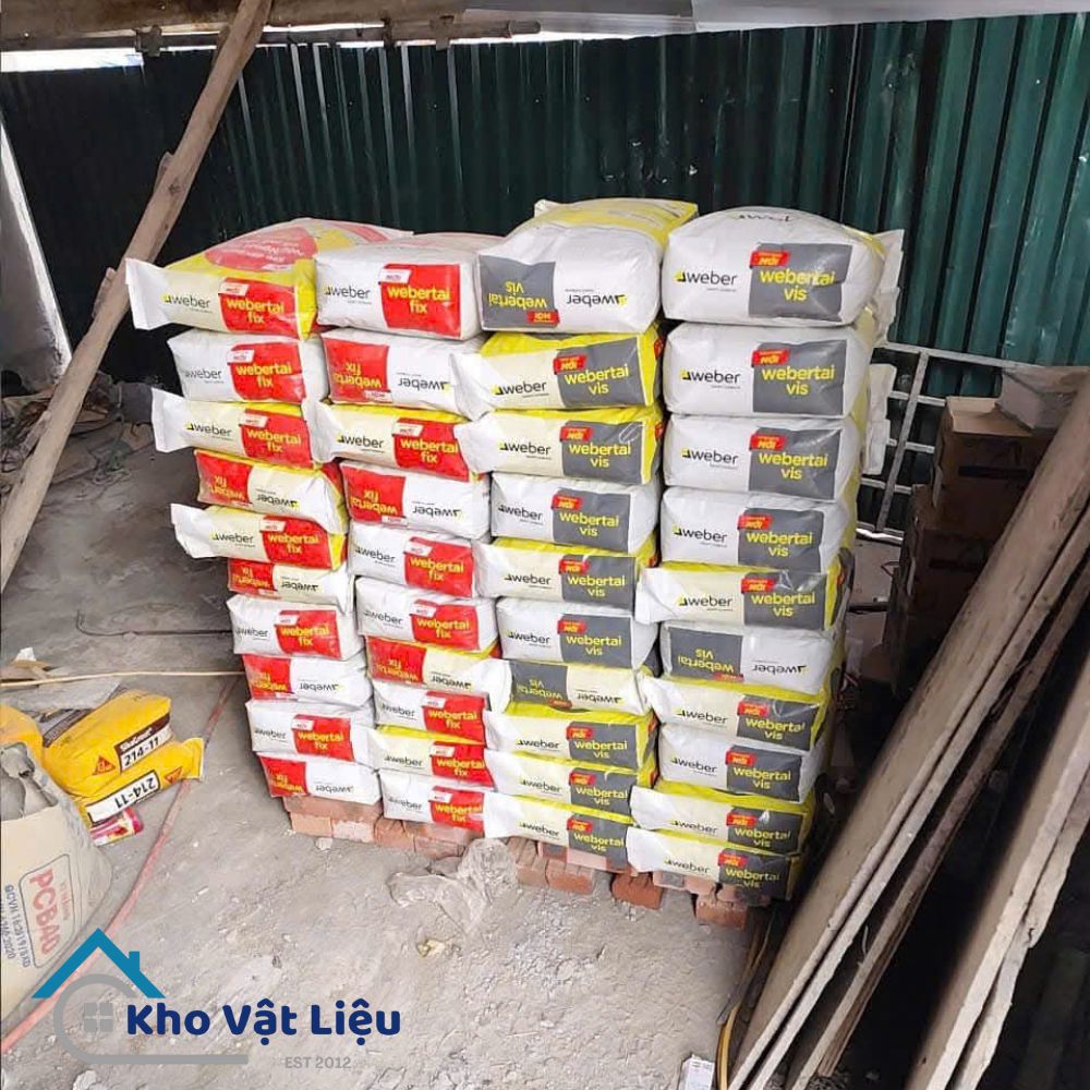 Mua keo dán gạch online tại Hà Nội, keo dán gạch weber chính hãng