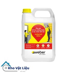 Phụ gia hỗ trợ chống thấm Weberad Latex